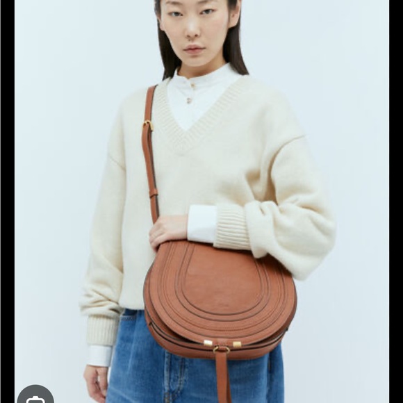 Chloe Marcie Medium Saddle Bag Crossbody bag - Picture 2 of 8